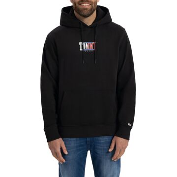 Tommy Hilfiger Essential Graphic Logo Hoodie Heren zwart - M