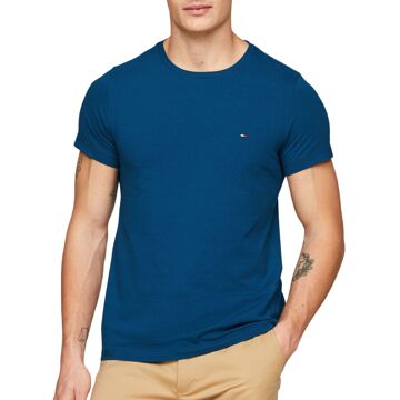 Tommy Hilfiger Stretch Slim Fit Jersey Shirt Heren blauw - XXL