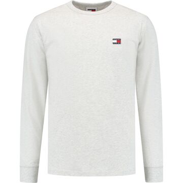 Tommy Jeans Katoenen Longsleeve T-shirt Tommy Jeans , Gray , Heren - S