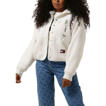 Tommy Jeans Reversible Sherpa Jas Tommy Jeans , White , Dames - XL
