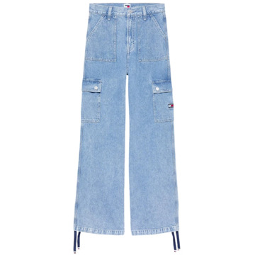 Tommy Jeans Stijlvolle Wide Leg Jeans voor Vrouwen Tommy Jeans , Blue , Dames - W29 L30,W31 L30,W30 L30