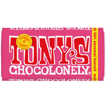 Tony's Chocolonely - Melk Karamel Biscuit180 Gram 15 Stuks