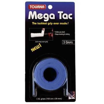 Tourna Mega Tac Overgrip 3 St. Blauw