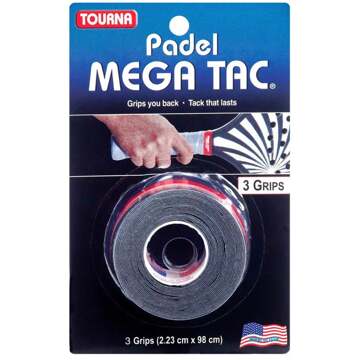 Tourna Padel Mega Tac Verpakking 3 Stuks zwart - one size