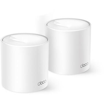 TP-Link Deco X10 WiFi 6 Mesh Systeem (2-pack) Mesh router Wit