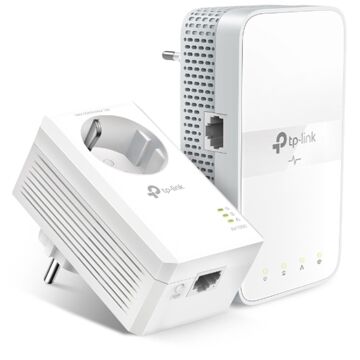 TP-Link Powerline Wifi Kit Met Gigabit Doorgang Av1000 Wit