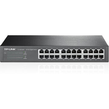 TP-Link TL-SG1024D 24-Port Gigabit Desktop/Rackmount Switch Switch Grijs