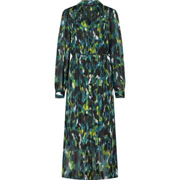 Tramontana Dress print petrols Zwart - 36