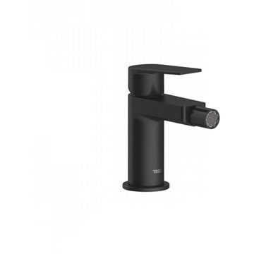 Tres Wastafelmengkraan Tres Project 1-Hendel Bidet Uitloop Recht 8 cm Rond Mat Zwart Tres