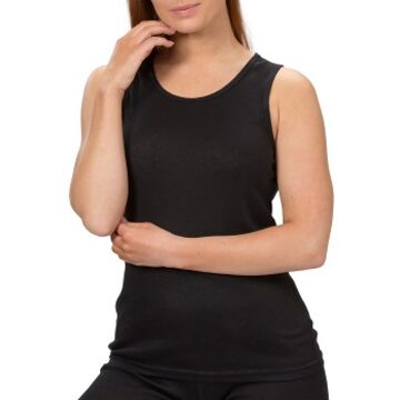 Trofe Wool Bamboo Solids Tank Top * Actie * Zwart - Medium,Large,X-Large