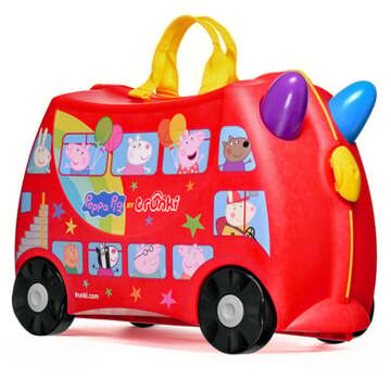 Trunki Kinderkoffer - Peppa Pig's Feestbus Kleurrijk