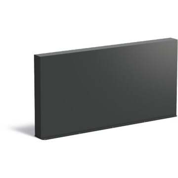 Tuinmuur aluminium 200 x 15 x h 100 cm