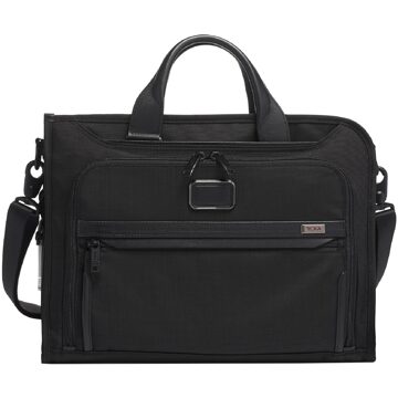 Tumi Alpha Slim Deluxe laptoptas black Zwart