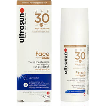 Ultrasun Face Tinted zonnebrandcrème SPF 30 - 50 ml - 000