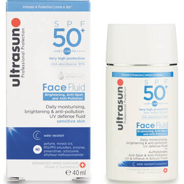 Ultrasun SPF 50+ Gezichtsvloeistof Tegen Vervuiling 40 ml
