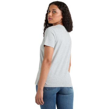Umbro Dames/Dames Core Klassiek T-Shirt (Grijs gemêleerd/wit) Lichtgrijs