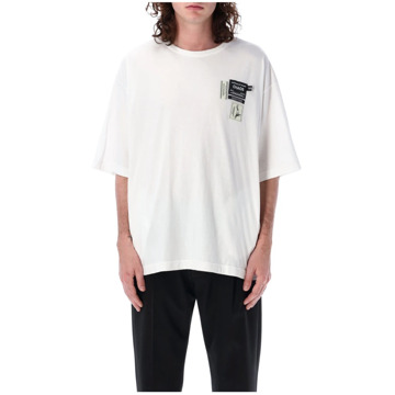 Undercover Witte Labels Tee Crew-neck T-shirt Undercover , White , Heren