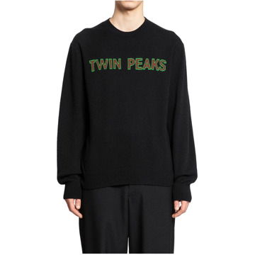 Undercover Zwart Wol Kasjmier Gebreid Twin Peaks Undercover , Black , Heren - XL