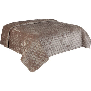 Unique Living Bedsprei Peggy 170x220cm taupe