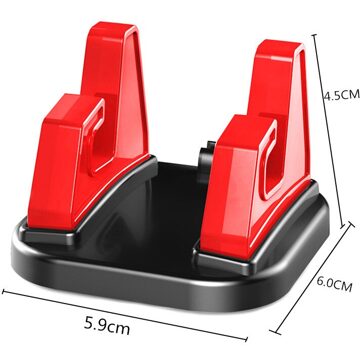 Universele Dashboard Telefoonhouder voor Auto Antislip Siliconen Zuignap Verstelbare Smartphone Ondersteuning Auto Telefoon Houder Mount Rood