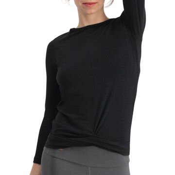 Urban Goddess Zora Longsleeve Yoga Shirt Dames zwart - XL