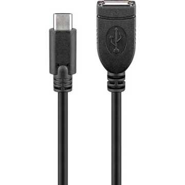 USB 2.0 Verlengkabel [1x USB-C stekker - 1x USB 2.0 bus A]