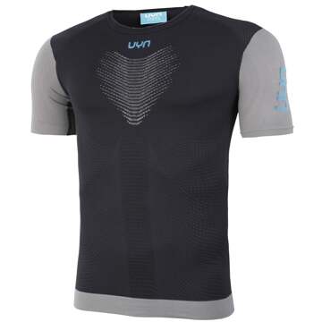 UYN PB42 OW Hardloopshirt Heren-Zwart,Grijs - S