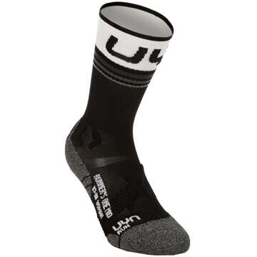 UYN Runner'S One Mid Hardloopsokken Dames-Zwart,Wit - 37-38,39-40,41-42