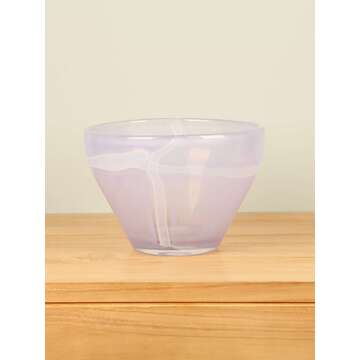 Vaas uit glas paars LO-11, 17 cm