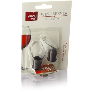 Vacu Vin Schenktuit voor Wijn - 2 Stuks Transparant