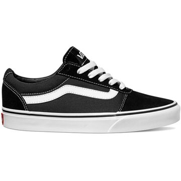 Vans Ward Suede/Canvas Dames Sneakers - Black/White - Maat 38