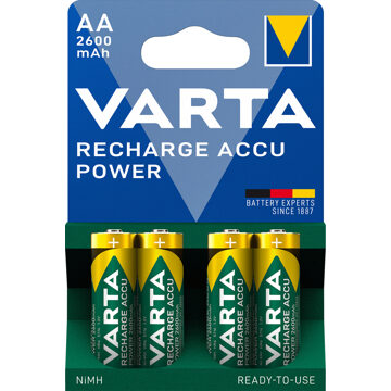 Varta Batterij oplaadbaar Varta 4xAA 2600mAh ready2use