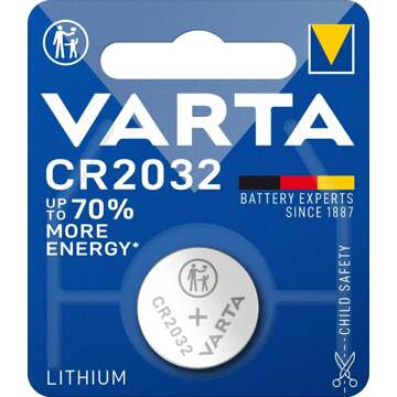 Varta Batterij Varta knoopcel CR2032 lithium blister a 1stuk