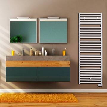 Vasco Bathline BB-EL designradiator elektrisch horizontaal 878x500mm, 500W wit