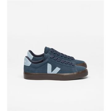 Veja Campo Suède Dames Nautico Staal Eagle Sneakers Blauw