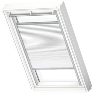 VELUX Origineel Verduisterend Plisségordijn (FHC), Zilveren Kozijn, S06, 606, 4, Wit