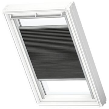 VELUX Origineel Verduisterend Plisségordijn (FHC), Zilveren Kozijn, UK08, Black