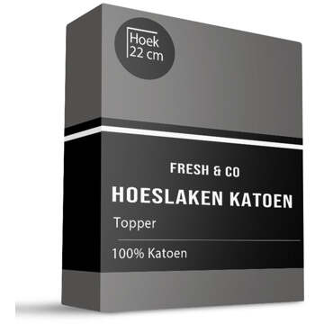 Verkoelend Topper Hoeslaken - Katoen - 180x200 cm - Katoen - Fresh & Co