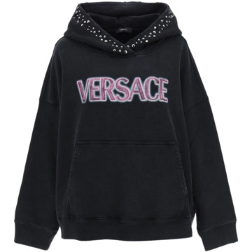 Versace Capuchontrui Versace , Black , Dames - M