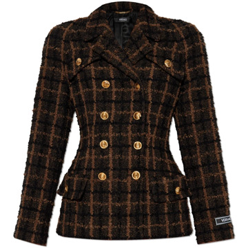 Versace Double-breasted blazer Versace , Brown , Dames - M,S