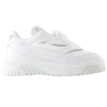 Versace Leather sneakers Versace , White , Heren - 42 Eu,45 Eu,41 Eu,44 1/2 Eu,40 Eu,42 1/2 EU