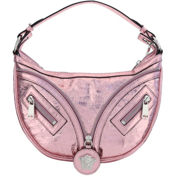 Versace Repeat Tas met Verstelbare Schouderband en Bovenritssluiting Versace , Pink , Dames - ONE Size