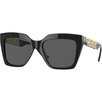 Versace Stijlvolle zonnebril Zwart Donkergrijs Versace , Black , Dames - 56 MM