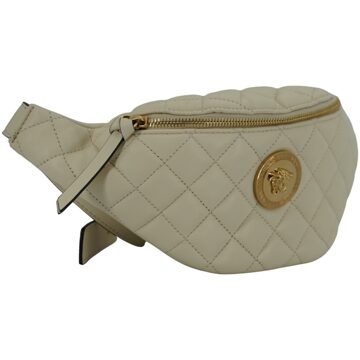 Versace Witte Leren Heuptas
