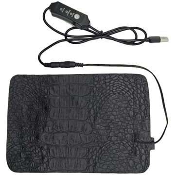 Verwarming Pad Reptiel Verwarming Pad Getimede Temperatuurregeling Kleding Verwarming Vel Pu Kussen Verstelbare 3 Niveaus Verwarmd Pad 22x15cm