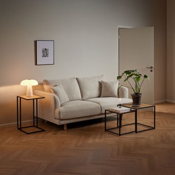 Vic houten bijzettafel naturel - 43 x 35 cm Bruin