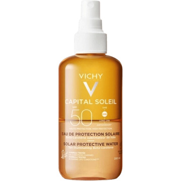 VICHY Capital Soleil Zonnebrand water SPF50 - 200ml - optimale bruine teint