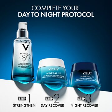 VICHY Minéral 89 3-Step Hydration Boost Day & Night Routine Bundle