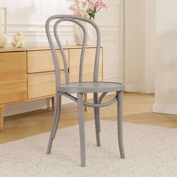 Vienna Thonet No. 18 houten bistrostoel grijs