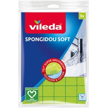 Vileda Doeken & Sponzen Vileda Vileda Spongidou 3St.